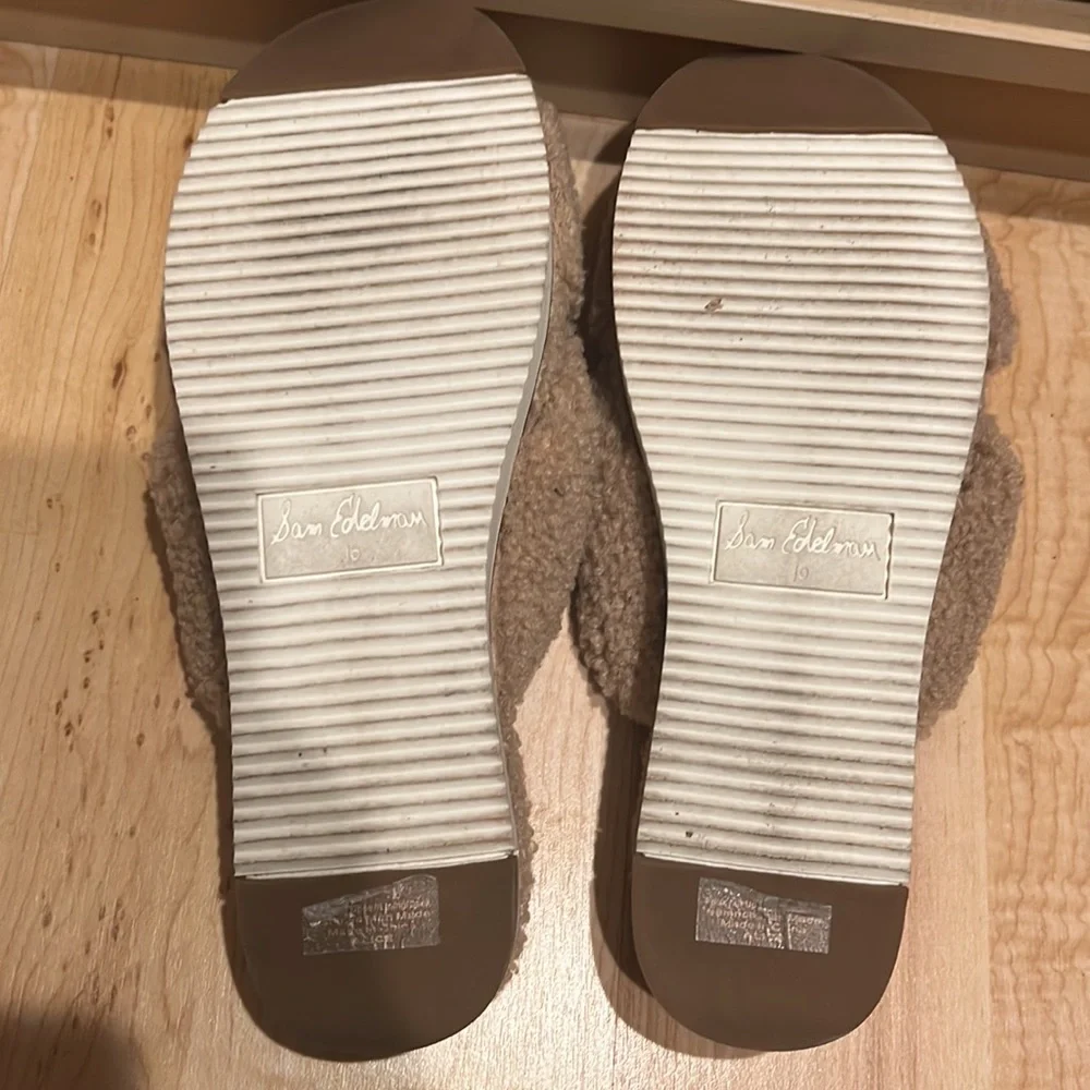 Sam Edelman Shearling Sandals - Picture 3 of 5
